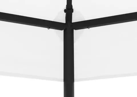 Pavilion de grădină, alb, 323 x 275 x 265 cm, 180 g/m² - 3/5