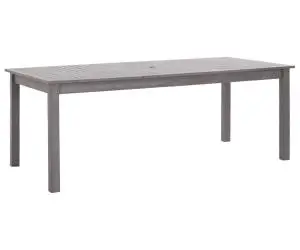 vidaXL Masă grădină, gri, 200 x 90 x 74 cm, lemn masiv de acacia
