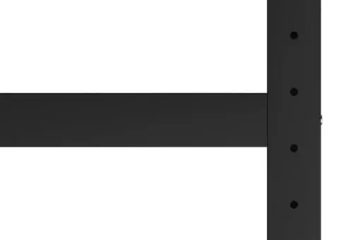 Cadru metalic banc de lucru, 80x57x79 cm, negru și roșu - 4/5