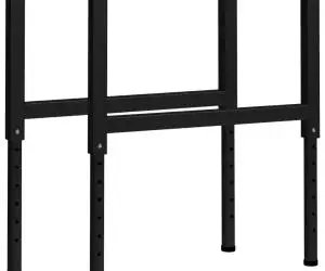 vidaXL Cadre banc lucru reglabile 2 buc. negru 85x(69-95,5) cm, metal