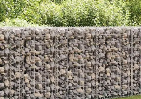 Perete gabion cu capace, 200 x 60 x 100 cm, oțel galvanizat - 1/5