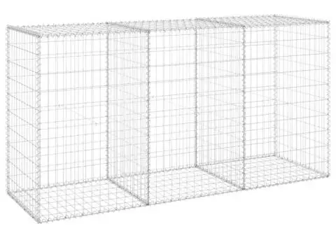 Perete gabion cu capace, 200 x 60 x 100 cm, oțel galvanizat - 2/5