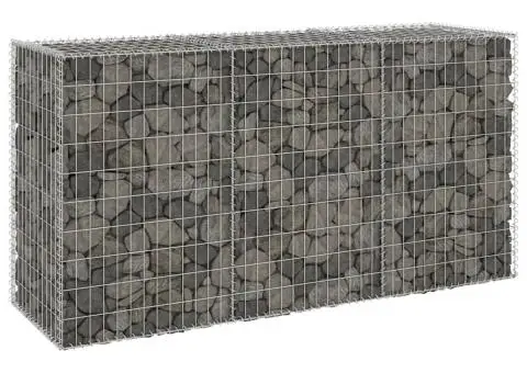 Perete gabion cu capace, 200 x 60 x 100 cm, oțel galvanizat - 4/5