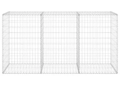 Perete gabion cu capace, 200 x 60 x 100 cm, oțel galvanizat - 5/5