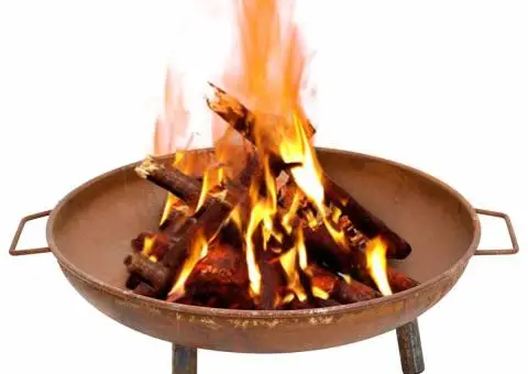 Vatră de foc, 67,5x58x22,5 cm, oțel - 2/5