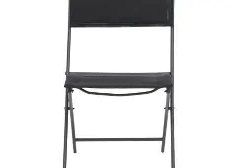 Scaune pliante de exterior, 4 buc., oțel și textilenă - 3/5