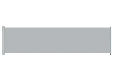 Copertină laterală retractabilă de terasă, gri, 600 x 160 cm - 2/5