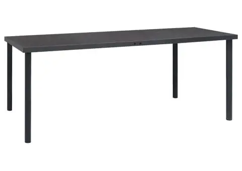 Masă de exterior, antracit, 190x90x74 cm, oțel - 1/5