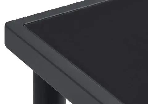 Masă de exterior, antracit, 190x90x74 cm, oțel - 5/5