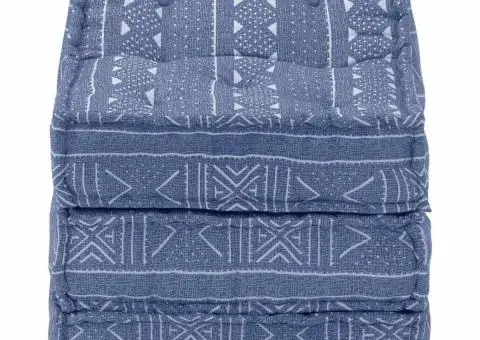 Fotoliu puf modular, indigo, material textil - 3/5