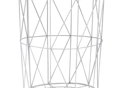 Măsuță de cafea, alb, Ø 47 cm - 1/5