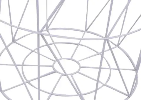 Măsuță de cafea, alb, Ø 47 cm - 4/5