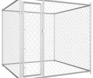 vidaXL Padoc pentru câini de exterior, 193 x 193 x 185 cm