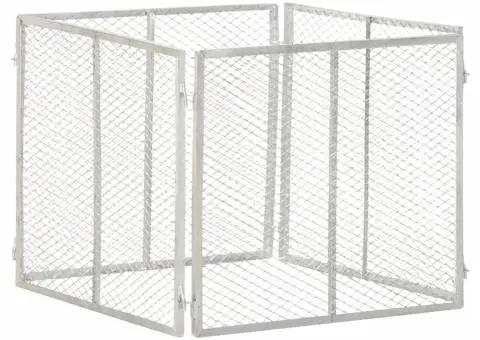 Compostor de grădină, 85x85x70 cm, fier galvanizat - 1/5