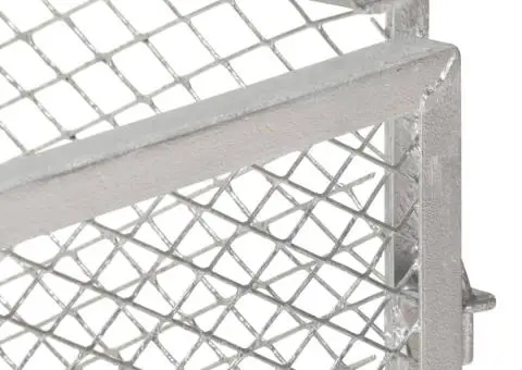 Compostor de grădină, 85x85x70 cm, fier galvanizat - 2/5