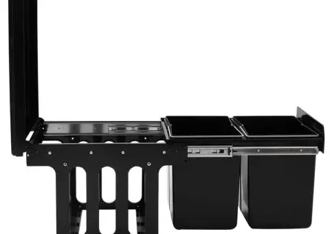 Coș gunoi retractabil pentru dulap bucătărie, silențios, 36 L - 5/5