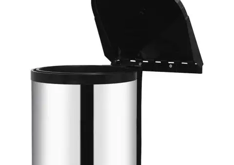 Coș de gunoi încorporat de bucătărie, 12 L, oțel inoxidabil - 4/5