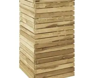 vidaXL Strat înălțat de grădină, 50x50x100 cm, lemn de pin tratat