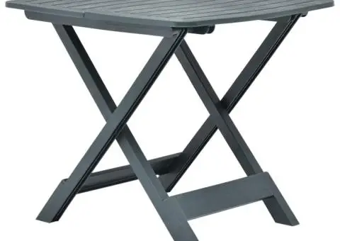 Masă de grădină pliabilă, verde, 79 x 72 x 70 cm, plastic - 3/5