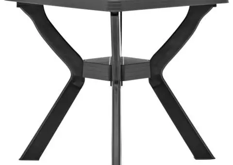 Masă de bistro, antracit, 70 x 70 x 72 cm, plastic - 3/5