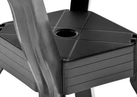 Masă de bistro, antracit, 70 x 70 x 72 cm, plastic - 5/5