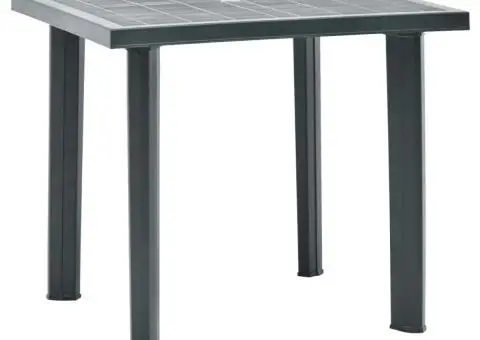 Masă de grădină, verde, 80 x 75 x 72 cm, plastic - 1/5