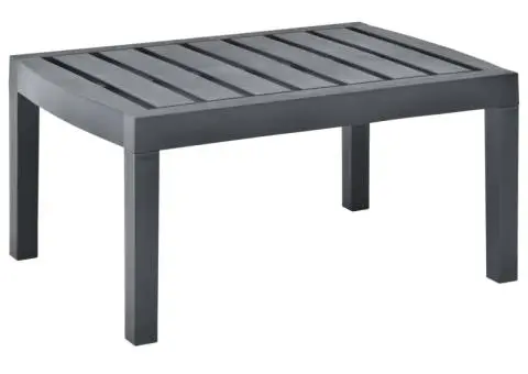 Masă de grădină, antracit, 78 x 55 x 38 cm, plastic - 1/5