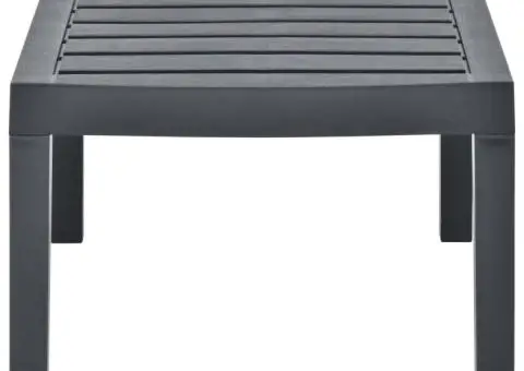 Masă de grădină, antracit, 78 x 55 x 38 cm, plastic - 3/5