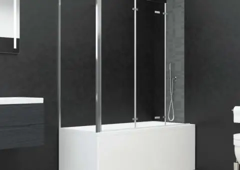 Cabină de baie, 120x69x130 cm, sticlă securizată, transparent - 1/5