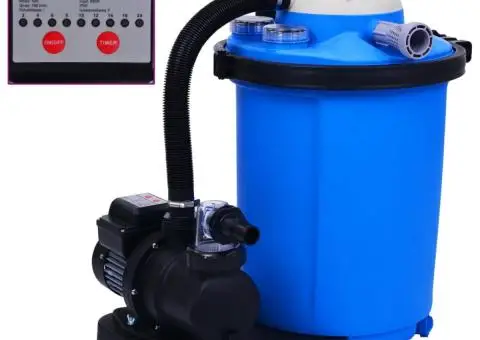 Pompă filtru cu nisip, cu temporizator, 550 W 50 L - 1/5