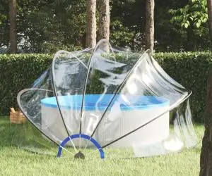vidaXL Cupolă pentru piscină, 440 x 220 cm
