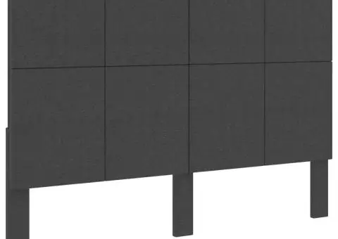 Tăblie de pat, gri închis, 180 x 200 cm, material textil - 1/5