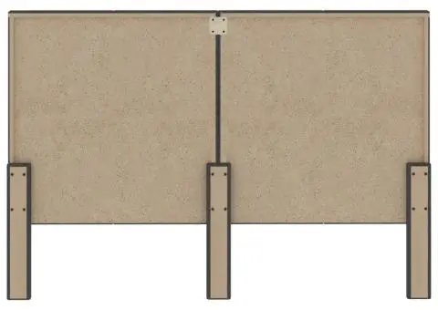 Tăblie de pat, gri închis, 180 x 200 cm, material textil - 5/5