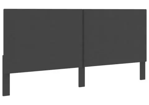 Tăblie de pat, gri închis, 200 x 200 cm, material textil - 2/5