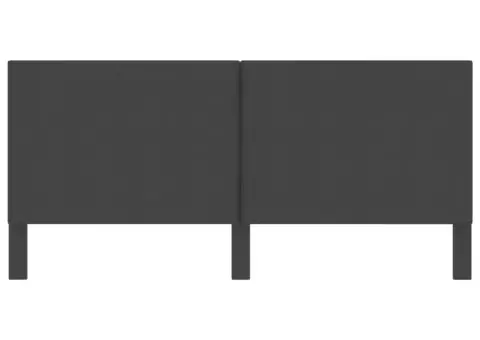 Tăblie de pat, gri închis, 200 x 200 cm, material textil - 4/5