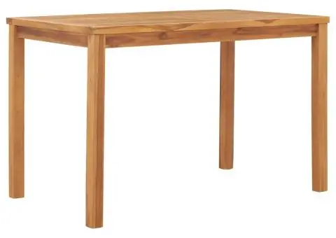 Masă de grădină, 120 x 70 x 77 cm, lemn masiv de tec - 1/5