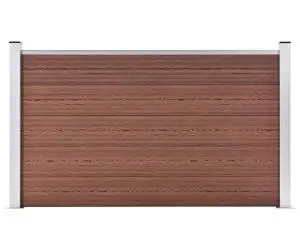vidaXL Gard de grădină, maro, 180 x 105 cm, WPC