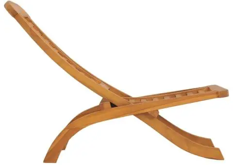 Scaun de grădină pliabil, lemn masiv de tec - 3/5