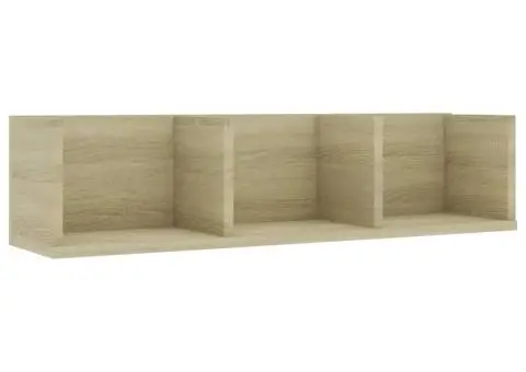 Raft de perete CD-uri stejar Sonoma 75x18x18 cm lemn prelucrat - 2/5