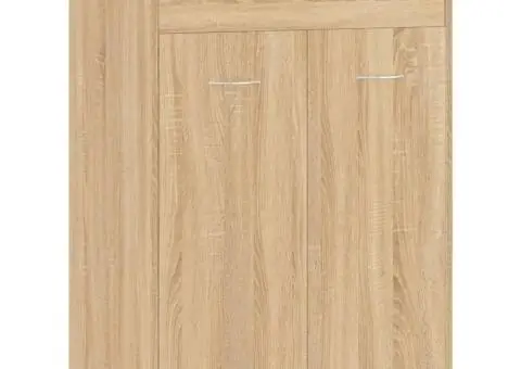 Pantofar, stejar sonoma, 60x35x84 cm, lemn prelucrat - 2/5