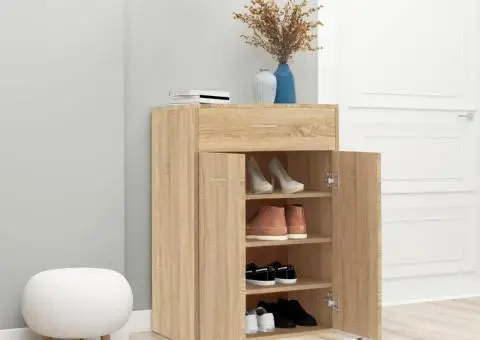 Pantofar, stejar sonoma, 60x35x84 cm, lemn prelucrat - 3/5