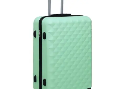 Set de valize cu carcasă rigidă, 2 piese, verde mentă, ABS - 3/5