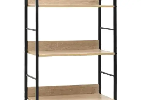 Etajeră cărți 3 rafturi, stejar, 60x27,6x90,5 cm lemn prelucrat - 1/5