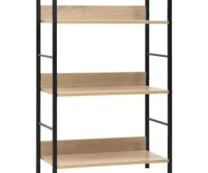 vidaXL Etajeră cărți 3 rafturi, stejar, 60x27,6x90,5 cm lemn prelucrat