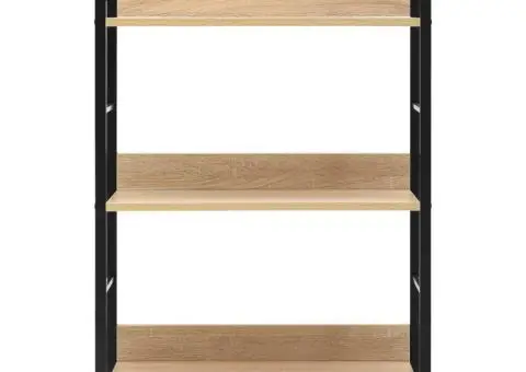 Etajeră cărți 3 rafturi, stejar, 60x27,6x90,5 cm lemn prelucrat - 3/5