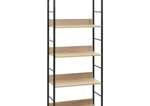 Etajeră cărți 5 rafturi, stejar 60x27,6x158,5 cm lemn prelucrat - 1/5