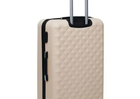 Valiză cu carcasă rigidă, auriu, ABS - 4/5