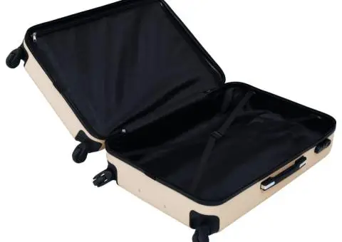 Valiză cu carcasă rigidă, auriu, ABS - 5/5