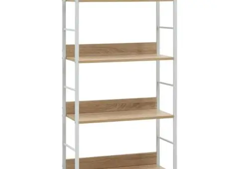 Etajeră cărți 4 rafturi, stejar, 60x27,6x124,5cm lemn prelucrat - 1/5