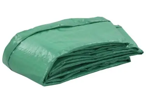 Bandă de siguranță trambulină rotundă de 3,96 m, verde, PE - 2/4